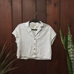 3 for $20🌞 Striped Kaisely Cropped Top